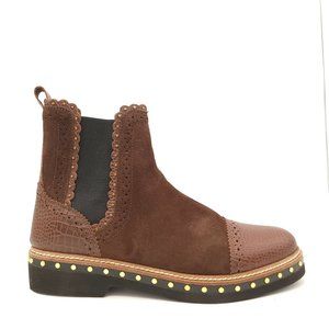 NEW Free People Atlas Chelsea Studded Brown Suede Women's 10 MSRP $158